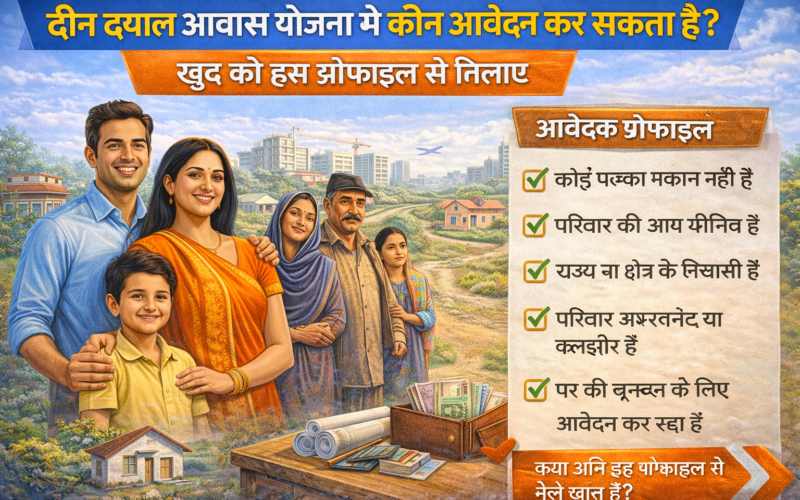 दीन दयाल आवास योजना में कौन आवेदन कर सकता है