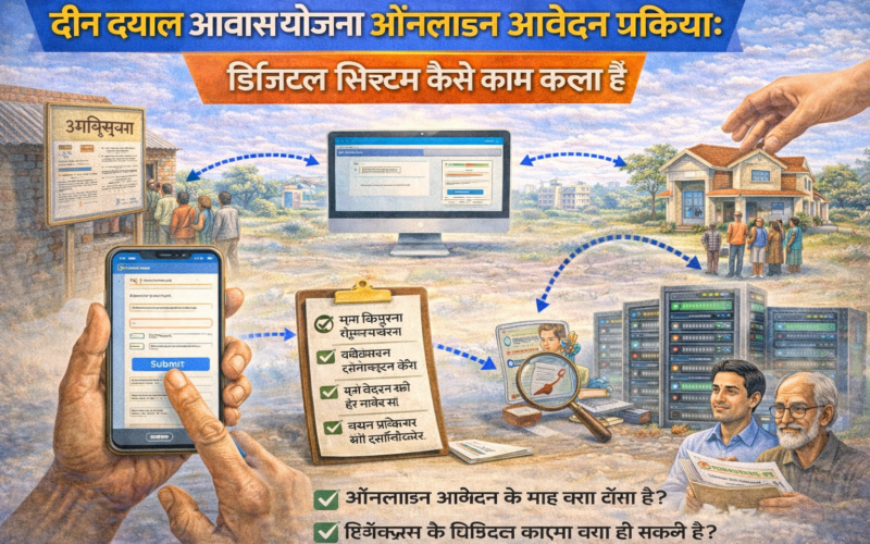 दीन दयाल आवास योजना ऑनलाइन आवेदन प्रक्रिया